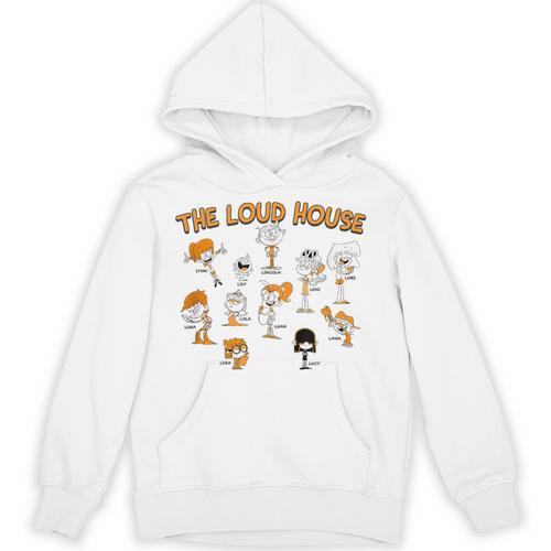 The Loud House Color Pop Character Textbook Vintage Style Unisex Hoodie - Bookorys DE