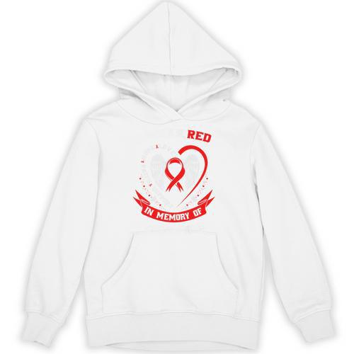 In Memory Of Great Uncle Heart Disease American Heart Month Premium Unisex Hoodie - Easessy