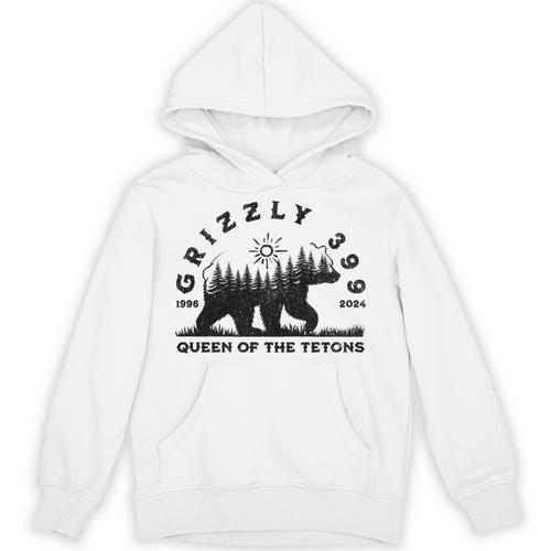Memory Grizzly 399 1996 2024 Queen Of The Tetons Bear Lovers Unisex Hoodie - Easessy