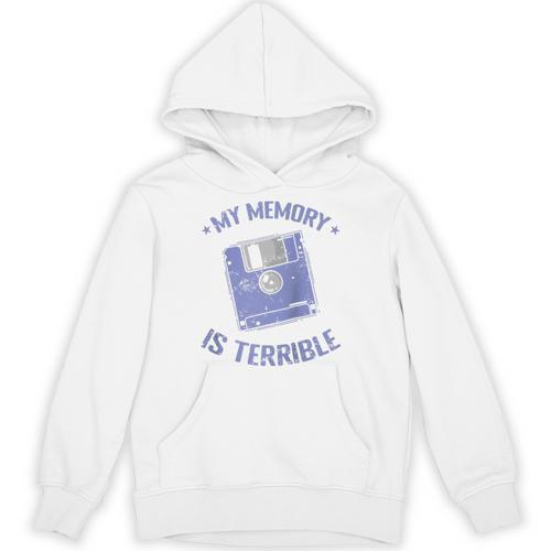 My Memory Is Terrible Floppy Diskette Memory Module Raglan Baseball Tee Unisex Hoodie - Easessy