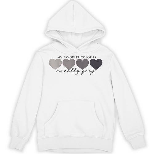Morally Grey Is My Favorite Color Books Love Bookish Unisex Hoodie - Bookorys DE
