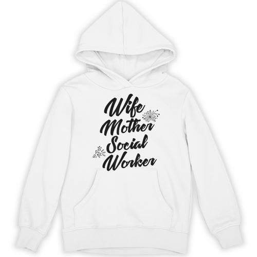 MSW Mom Graduation T-Shirt Social Worker Wife Mother Unisex Hoodie - Best Gift Smart