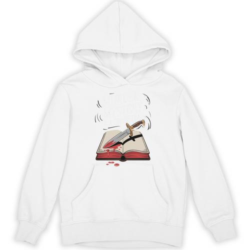 Murder Mystery And a Cup Of Tea Book Humor Unisex Hoodie - Bookorys UK