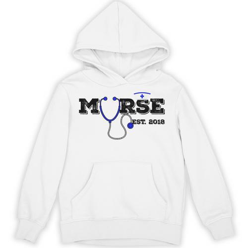 Murse Est 2018 Male Nurse Graduation Unisex Hoodie - Best Gift Smart