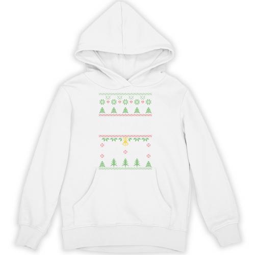 No Hugs Introvert Ugly Christmas Sweater Style Unisex Hoodie - Raresse