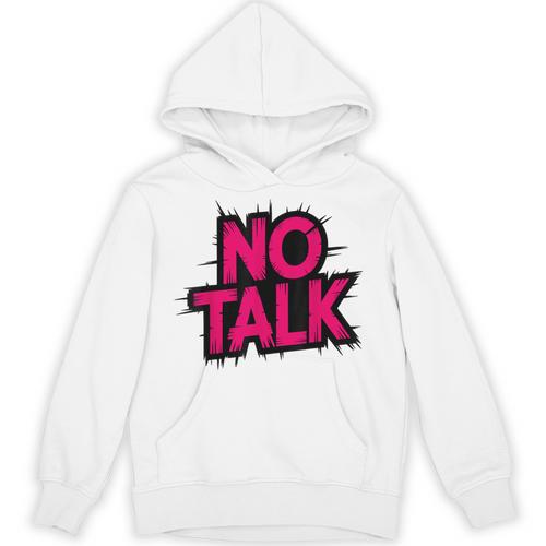 No Small Talk Zone – Introvert Quote Unisex Hoodie - Raresse