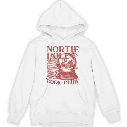 North Pole Book Club Christmas Unisex Hoodie - Bookorys CA