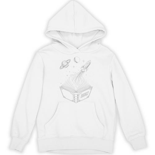 Novelty Universe Books Galaxy Adventure Drawing Women Men Unisex Hoodie - Bookorys UK