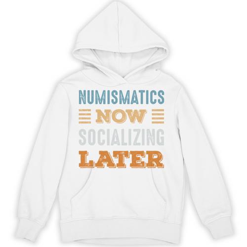 Numismatics Now Minimal Socializing Introvert Vintage Unisex Hoodie - Raresse