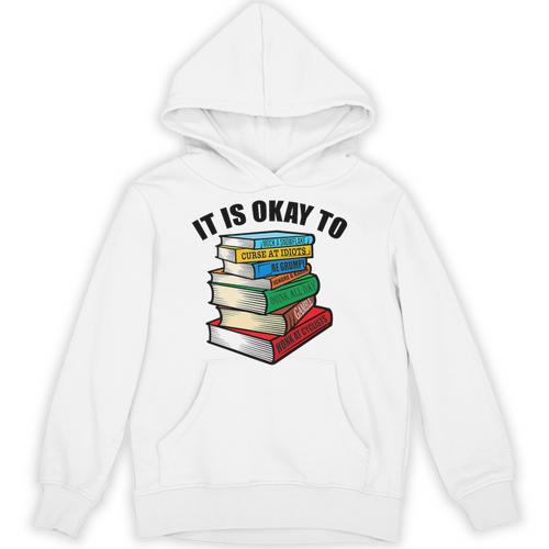 It Is Okay To Be a Grumpy Old Man Book Lover Premium Unisex Hoodie - Bookorys