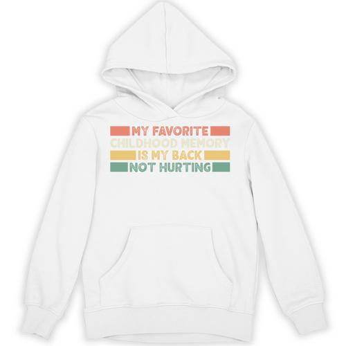 Old Man Woman Senior Citizen Back Not Hurting Memory Unisex Hoodie - Easessy