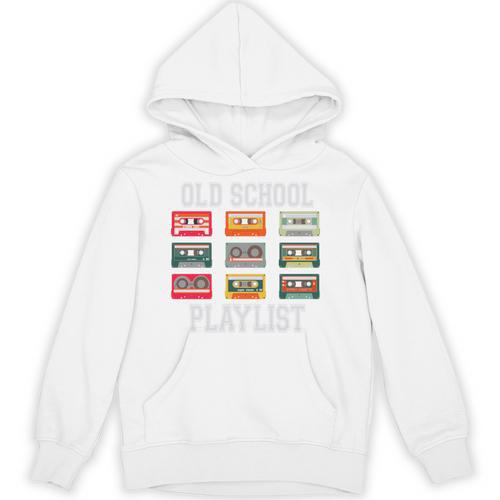 Old School Playlist Nostalgia Vibes Cassette Unisex Hoodie - Figerry