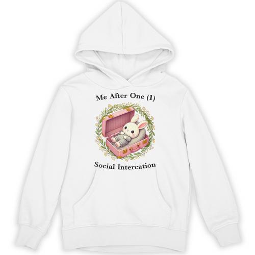 Me After One Social Interaction Introvert Saying Unisex Hoodie - Raresse