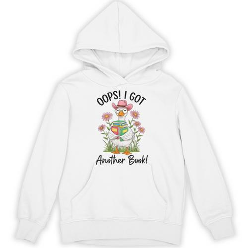 Oops I Got Another Book Cute Goose Librarian Reading Teacher Unisex Hoodie - Bookorys