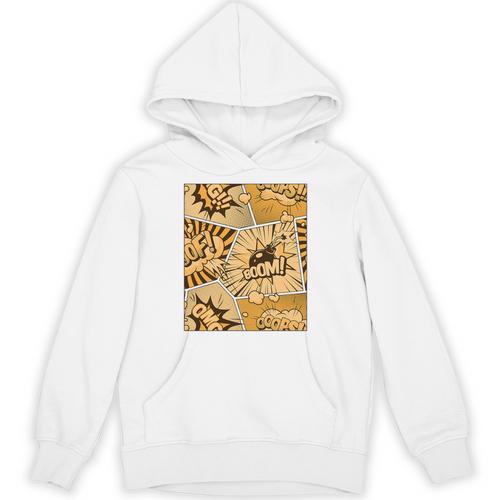 Orange Comic Book Orange Color Graphic Premium Tri-Blend Unisex Hoodie - Bookorys