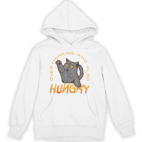 Overthinking And Also Hungry Introverted Overthinker Unisex Hoodie - Raresse