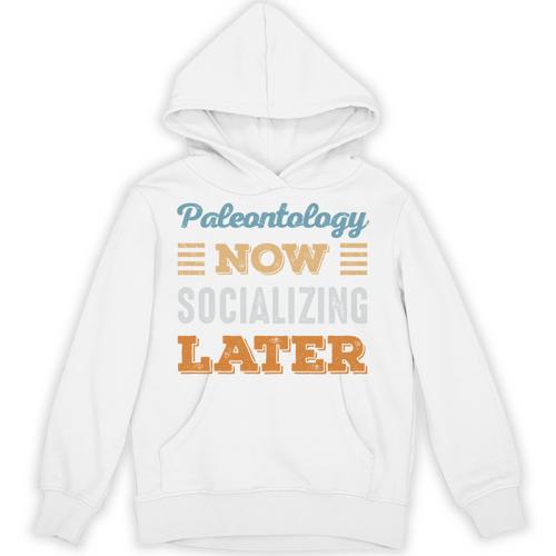 Paleontology Now Minimal Socializing Introvert Vintage Unisex Hoodie - Raresse