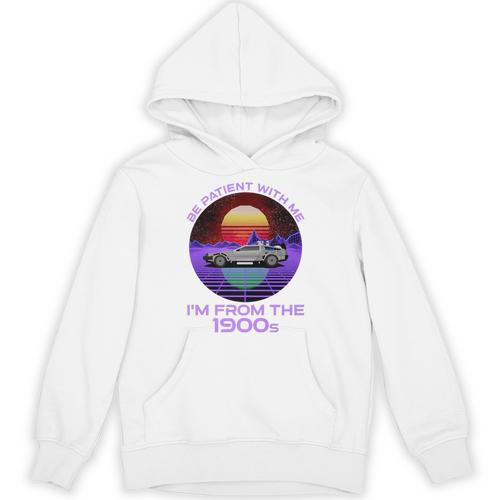 Be Patient With Me I'm From The 1900s Synthwave Premium Unisex Hoodie - Figerry