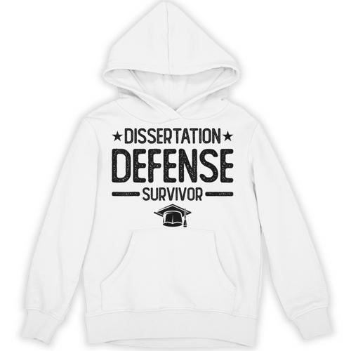 PhD Graduation Dissertation Defense Survivor PhD Unisex Hoodie - Best Gift Smart
