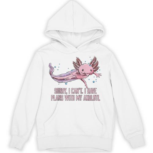 I Have Plans With My Axolotl Salamander Introvert Raglan Baseball Tee Unisex Hoodie - Raresse