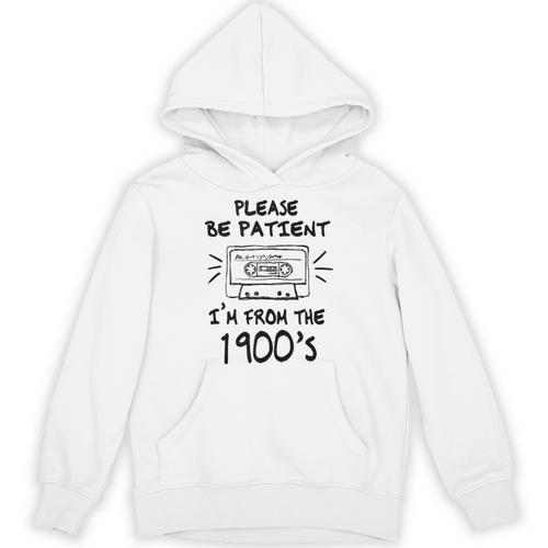 Please Be-Patient I'm From The 1900s Retro Cassette Tape Unisex Hoodie - Figerry