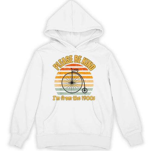 Please Be Kind I'm From The 1900s Penny Farthing Unisex Hoodie - Figerry