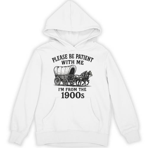 Please Be Patient With Me I'm From The 1900s Boomer Premium Tri-Blend Unisex Hoodie - Figerry