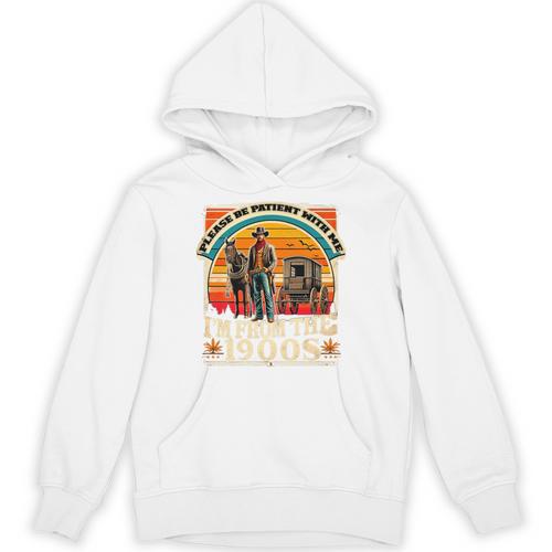 Please Be Patient With Me I'm From The 1900s Cowboy Premium Unisex Hoodie - Figerry