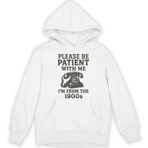 Please Be Patient With Me I'm From The 1900s Funny Premium Tri-Blend Unisex Hoodie - Figerry