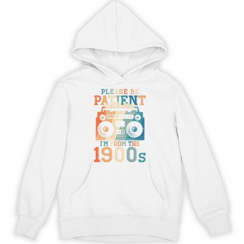 Please Be Patient With Me I'm From The 1900s Retro 90s Dad Premium Unisex Hoodie - Figerry