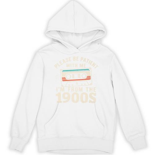 Please Be Patient With Me I'm From The 1900s Retro Cassette Premium Unisex Hoodie - Figerry