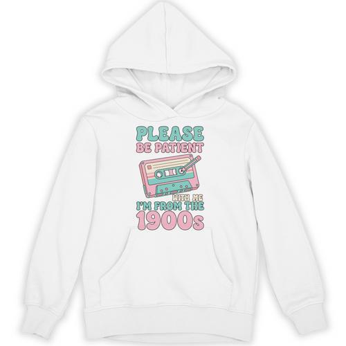 Please Be Patient With Me I'm From The 1900s Retro Cassette Unisex Hoodie - Figerry