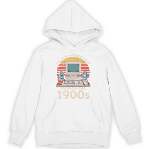 Please Be Patient I'm From The 1900s Retro Computer Geek PC Premium Unisex Hoodie - Figerry