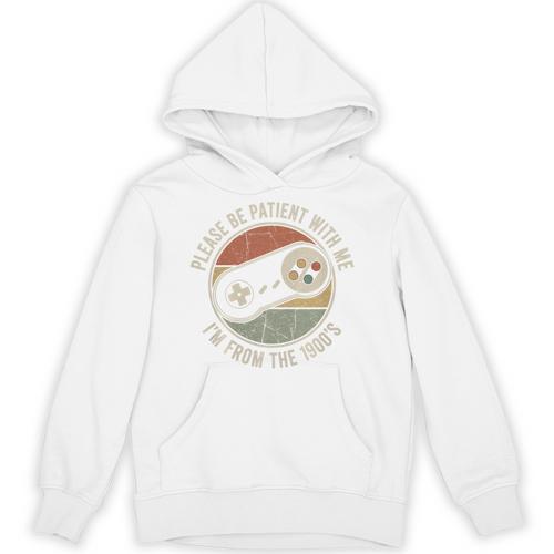 Please Be Patient With Me I'm From The 1900s Retro Gamer Premium Tri-Blend Unisex Hoodie - Figerry
