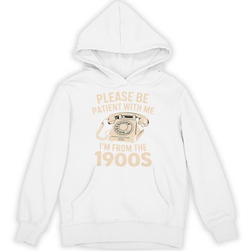 Please Be Patient With Me I'm From The 1900s Retro Humor Premium Tri-Blend Unisex Hoodie - Figerry