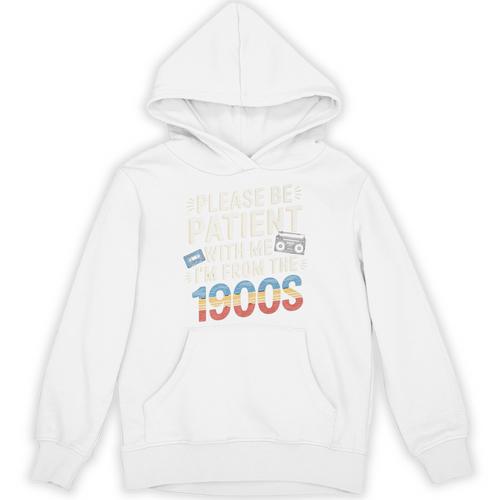 Please Be Patient With Me I'm From The 1900s Retro Tee Premium Unisex Hoodie - Figerry