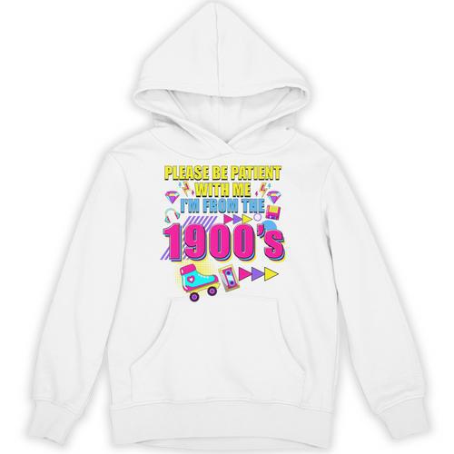 Please Be Patient With Me I'm From The 1900s Retro Vibes Premium Unisex Hoodie - Figerry