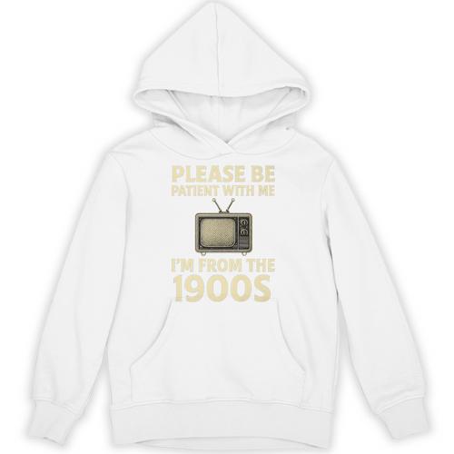 Please Be Patient With Me I'm From The 1900s Television Set Premium Unisex Hoodie - Figerry