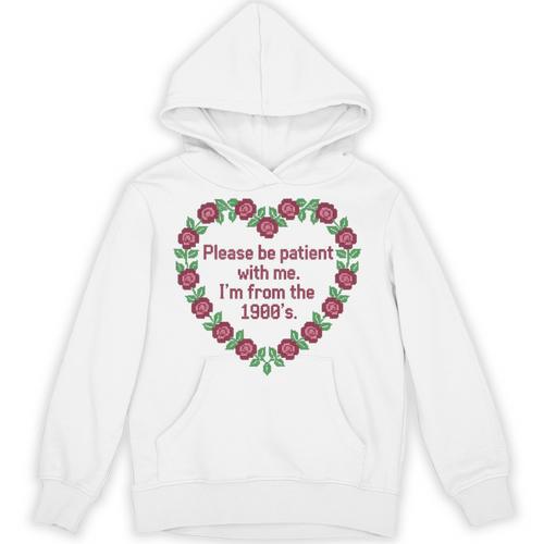 Please Be Patient With Me I'm From The 1900S Vintage Floral Premium Tri-Blend Unisex Hoodie - Figerry