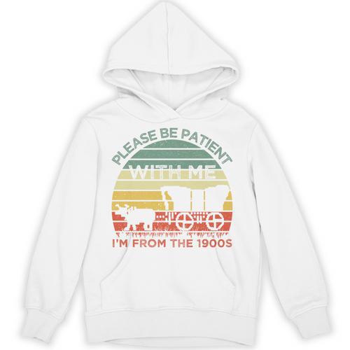 Please Be Patient With Me I'm From The 1900s Vintage Sunset Premium Unisex Hoodie - Figerry
