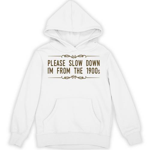 Please Slow Down I'm From The 1900s Unisex Hoodie - Figerry