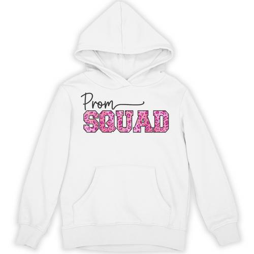 Prom Squad Prom Graduation Class Of 2024 Leopard Matching Unisex Hoodie - Best Gift Smart