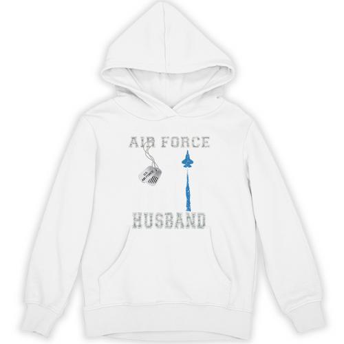 Proud Air Force Husband US Air Force Graduation Husband Unisex Hoodie - Best Gift Smart