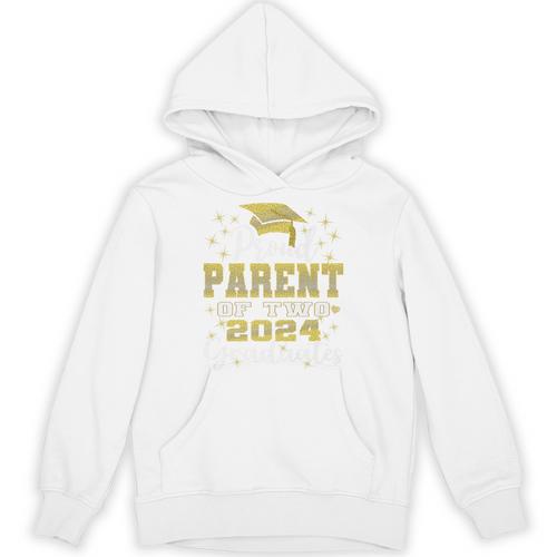 Proud Parent Of Two 2024 Graduate Class 2024 Graduation Premium Unisex Hoodie - Best Gift Smart