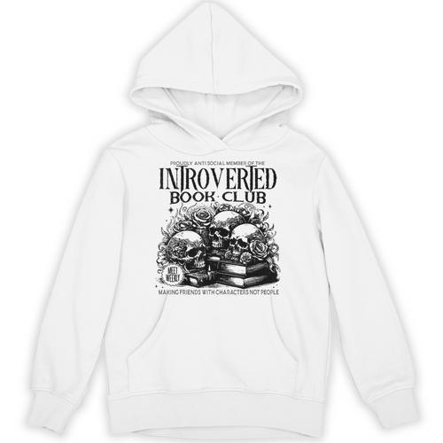 Proudly Anti Social Member Of The Introverted Book Club Unisex Hoodie - Bookorys DE
