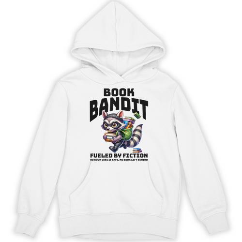 Racoon-Bookworm-Book Bandit-Fueled By Fiction Unisex Hoodie - Bookorys