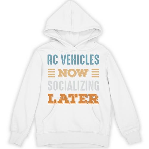 RC Vehicles Now Minimal Socializing Introvert Vintage Unisex Hoodie - Raresse