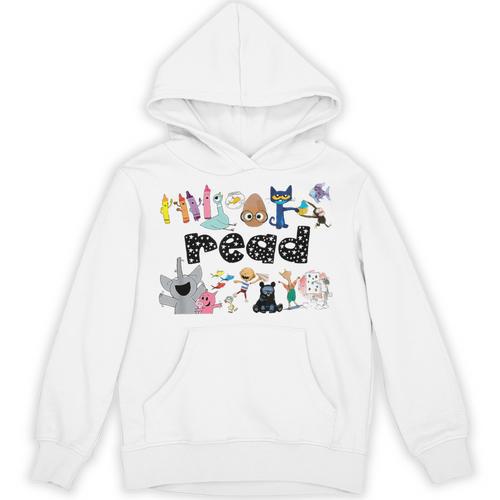 Read Children's Books Teacher Unisex Hoodie - Bookorys