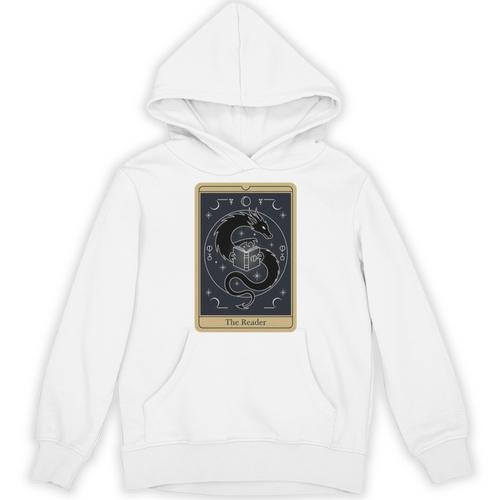 The Reader Tarot Card Mystic Dragon Book Magic Unisex Hoodie - Bookorys