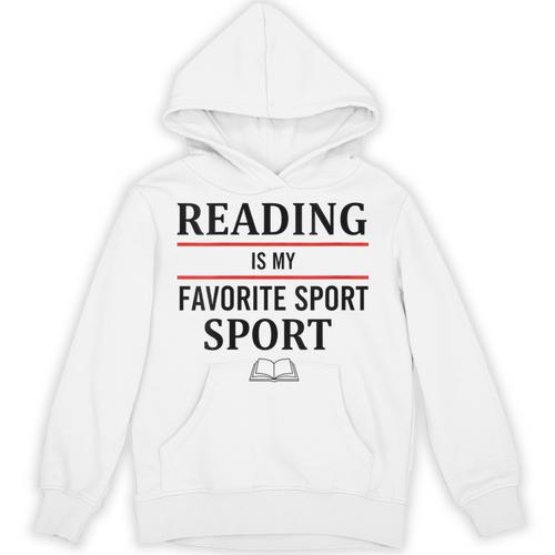 Reading Is My Favorite Sport Book Lover Saying Quote Unisex Hoodie - Bookorys